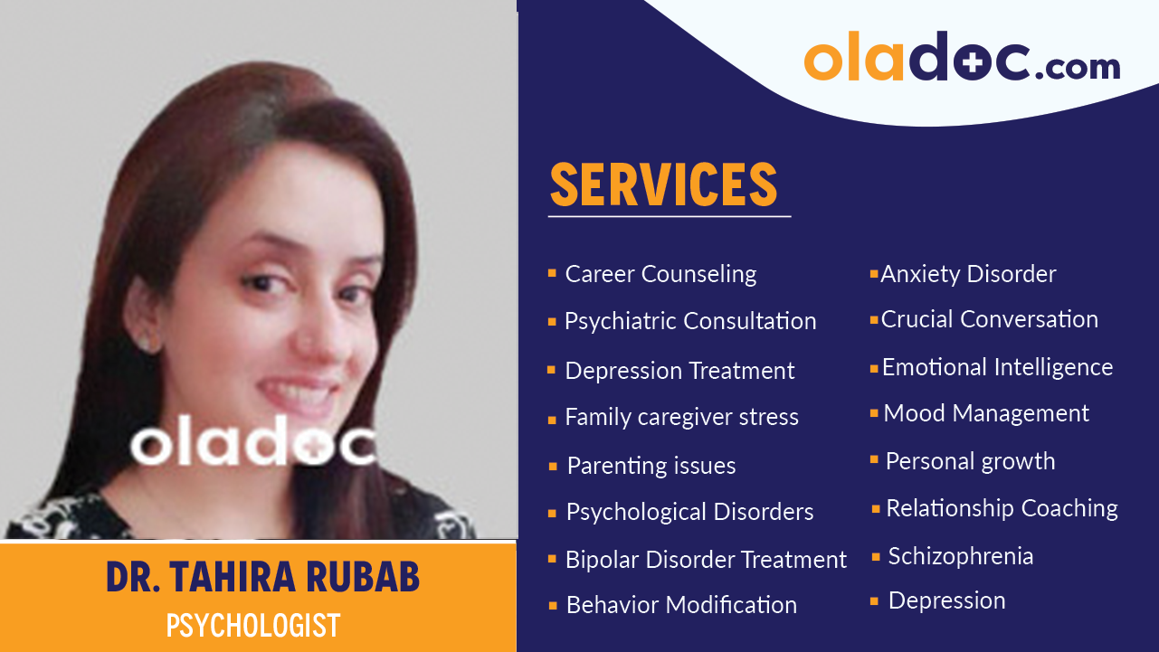 Services  provided by Dr. Tahira Rubab